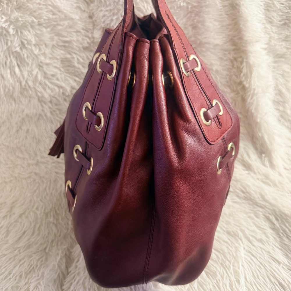 Michael Kors Vintage 2006” Astor Grommet Laced Large Leather Hobo Bag - Picture 7 of 15